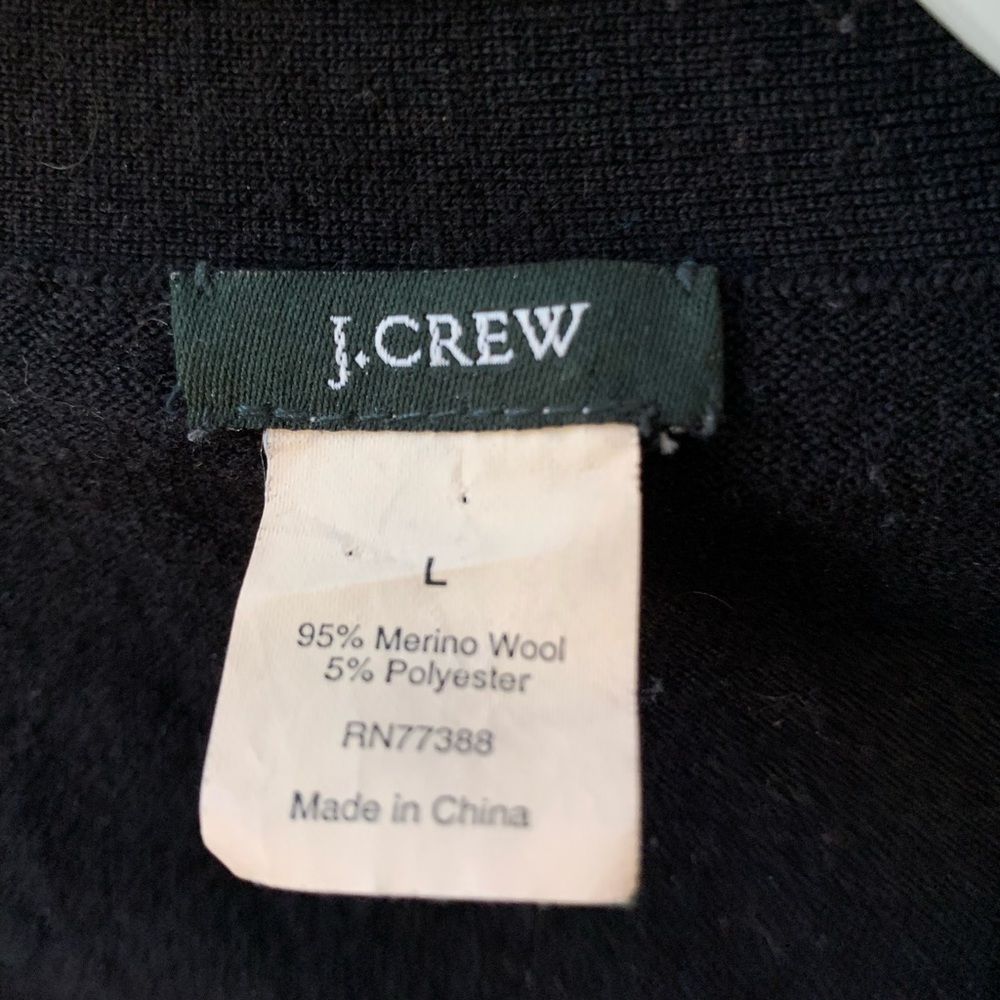 J Crew black merino wool cardigan - Picture 3 of 3